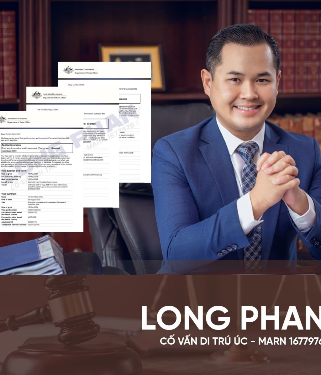 XIN CHÚC MỪNG GIA ĐÌNH ANH LÊ ĐƯỢC CẤP VISA 888A - DIỆN KINH DOANH ĐỔI MỚI
