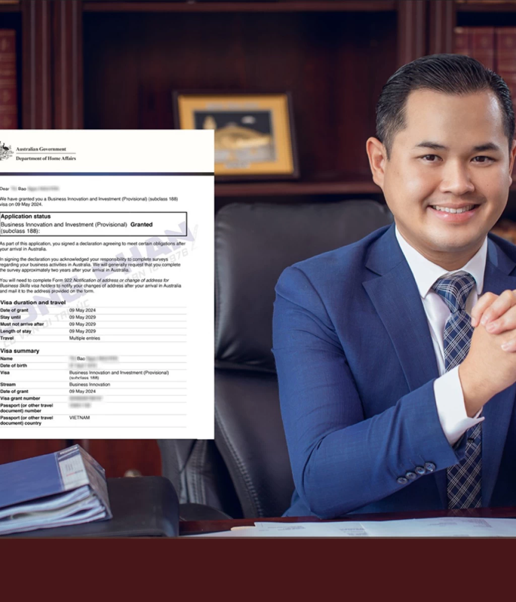 CHÚC MỪNG GIA ĐÌNH KHÁCH HÀNG CHỊ BẢO ĐƯỢC CẤP VISA TẠM TRÚ 188A - DIỆN KINH DOANH ĐỔI MỚI VỚI CÁC ĐIỀU KIỆN MỚI SAU 01/07/2021